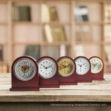 Mahogany Sweep Wooden Alarm Clock